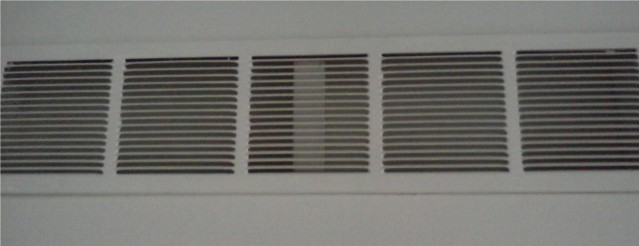 Incorrectly installed
                    vent cover