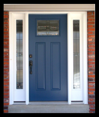 New
                          front door painted in a lovely blue by: Suzie
                          Paints